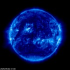 Click for time-lapse image of the sun
