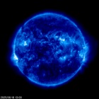 Click for time-lapse image of the sun
